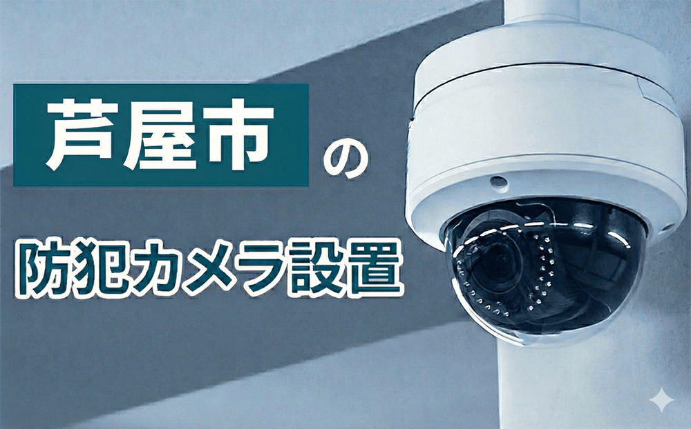 芦屋市の防犯カメラ設置